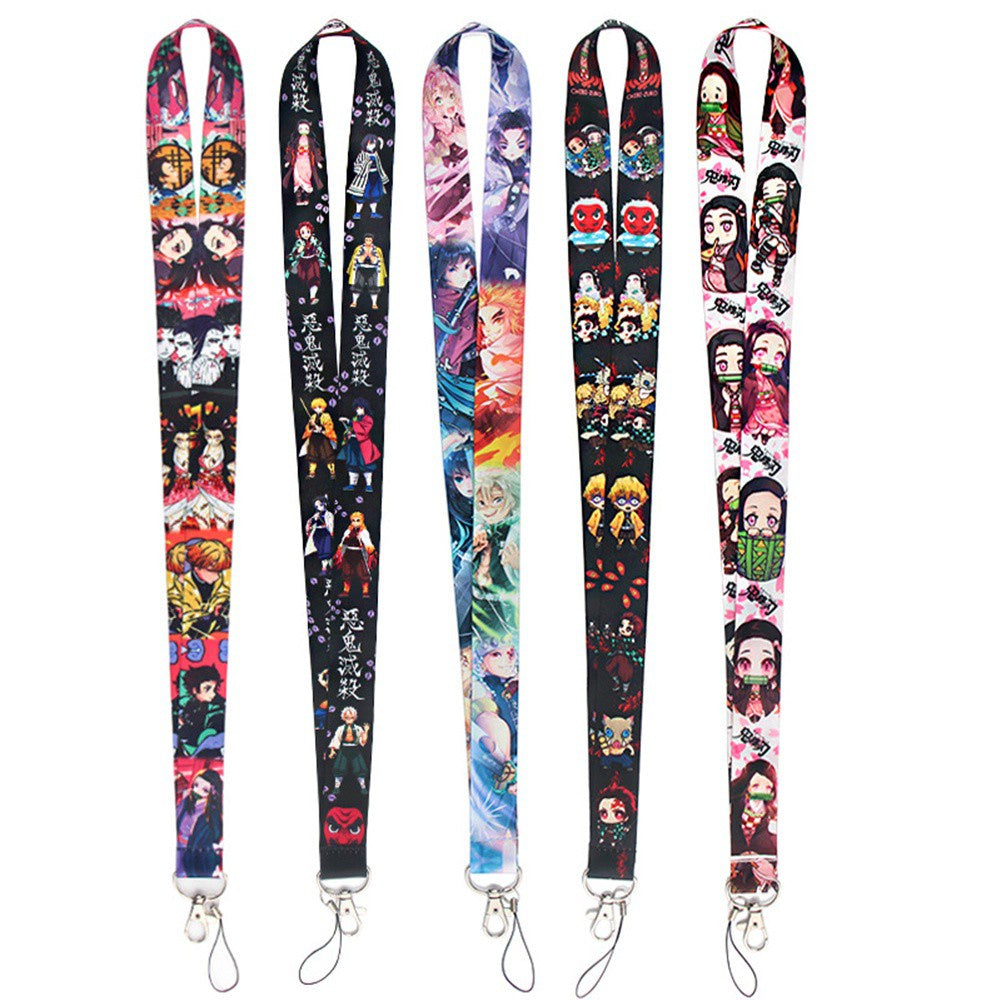 Demon Slayer Lanyards Showcase of all 5 designs