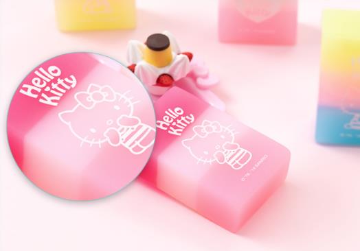 Hello Kitty Eraser close up design