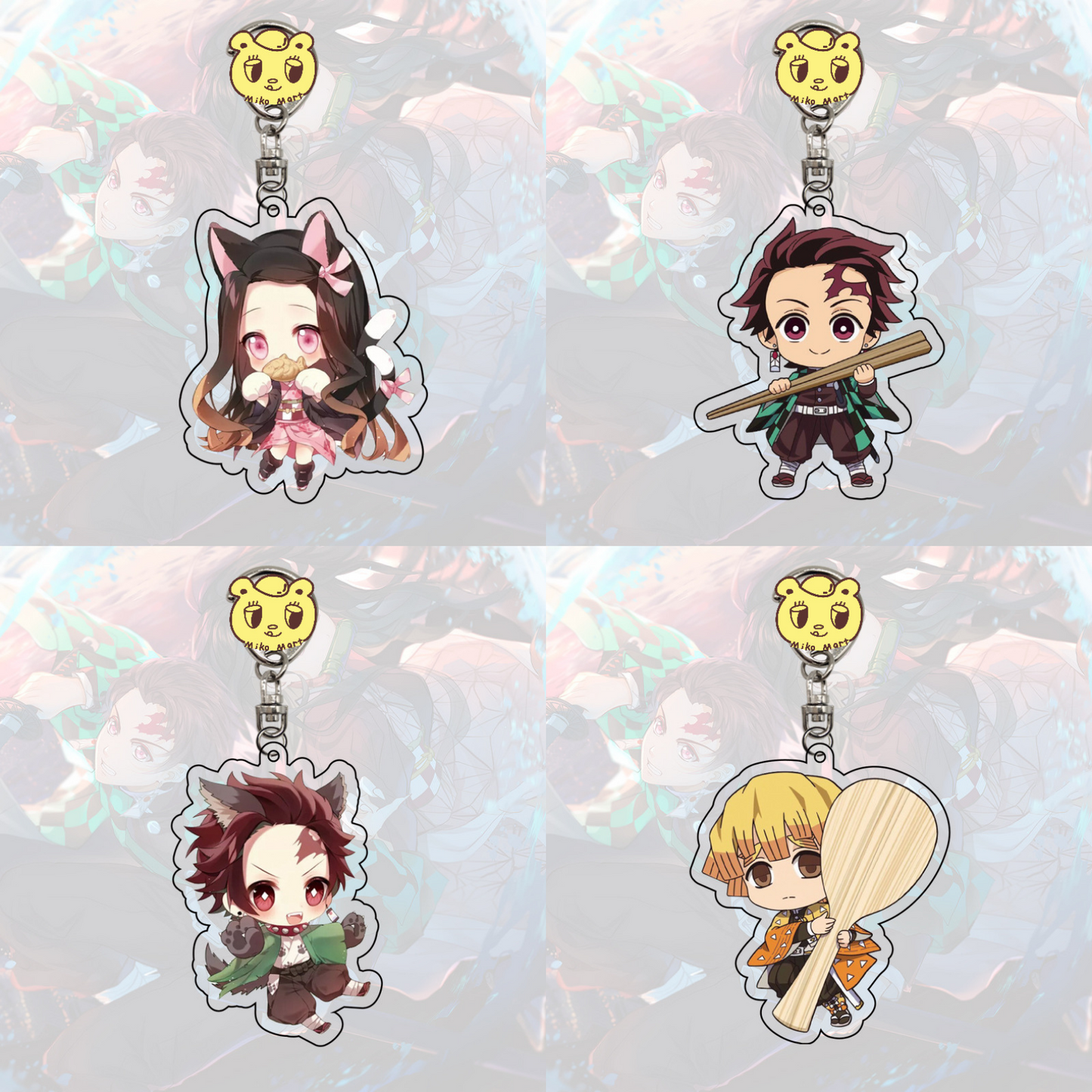 Demon Slayer Assorted Acrylic Keychains