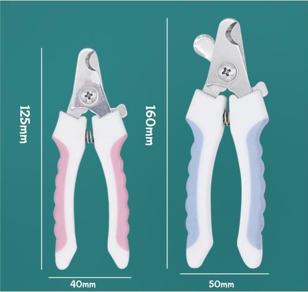 Dimensions of Pet Nail Clippers for both large and small size