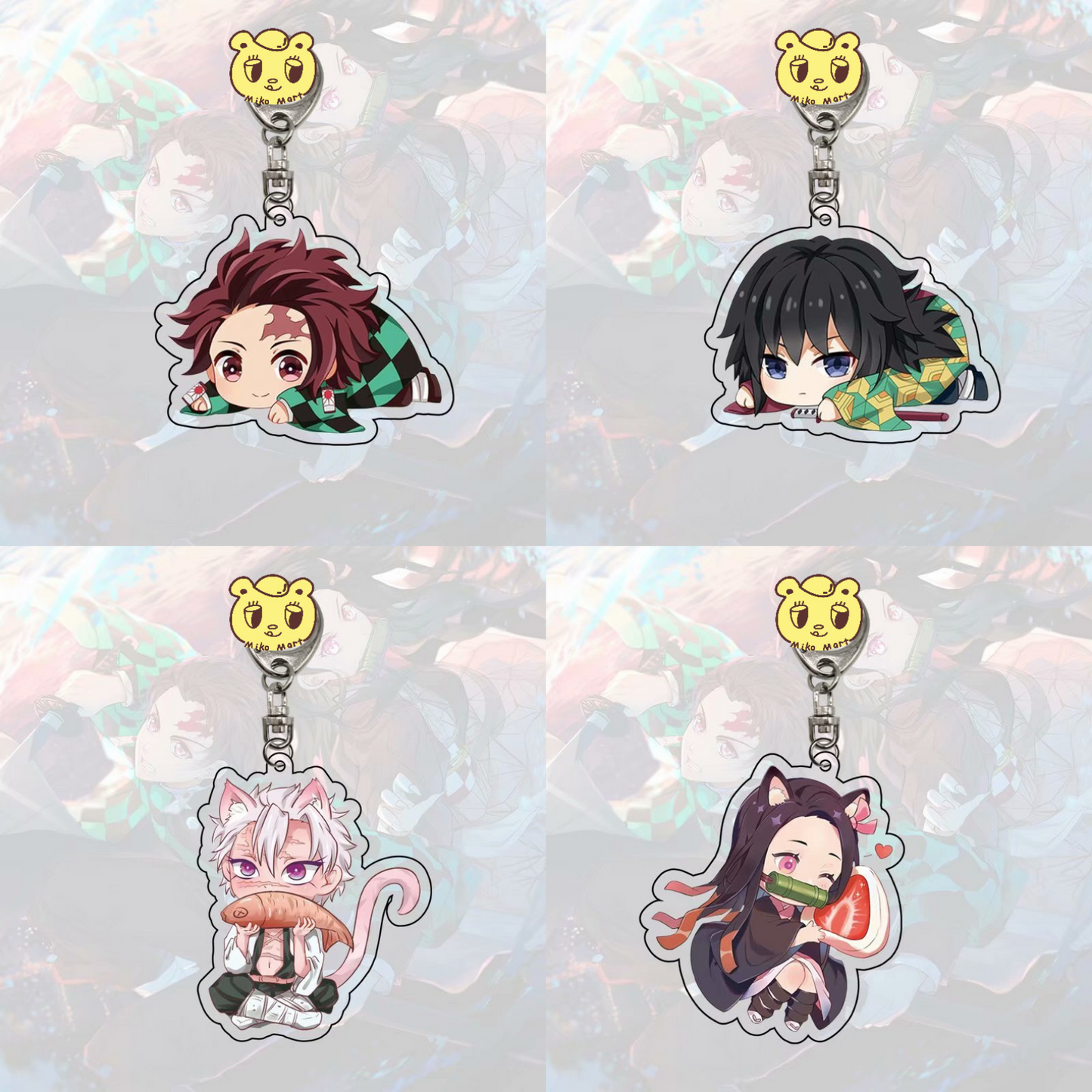 Demon Slayer Assorted Acrylic Keychains